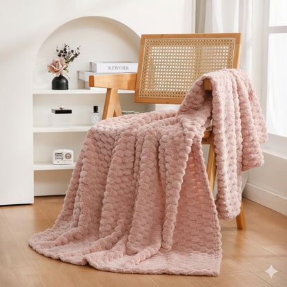 Cobijas piel de ángel Diseño Hexagonal