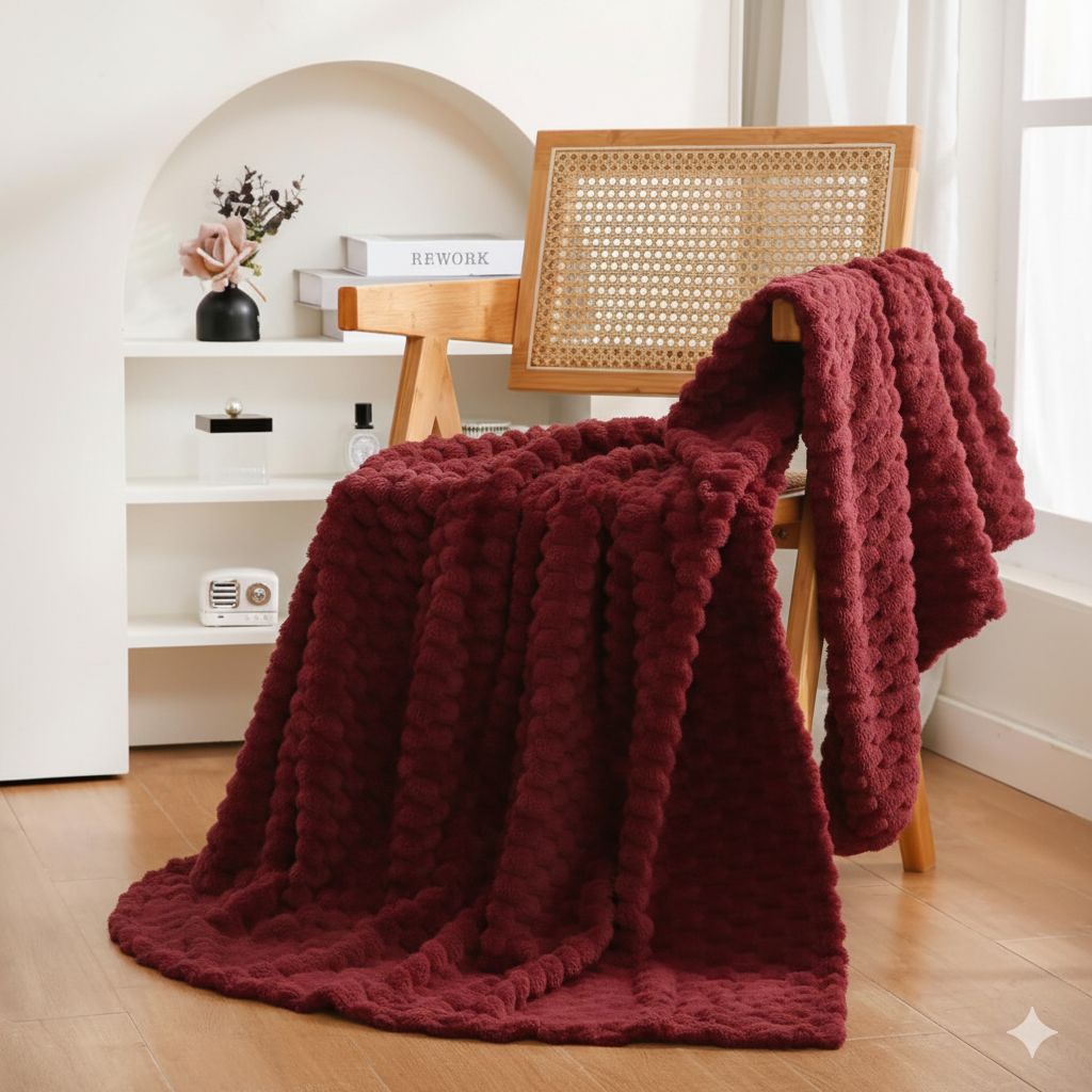 Cobijas piel de ángel Diseño Hexagonal