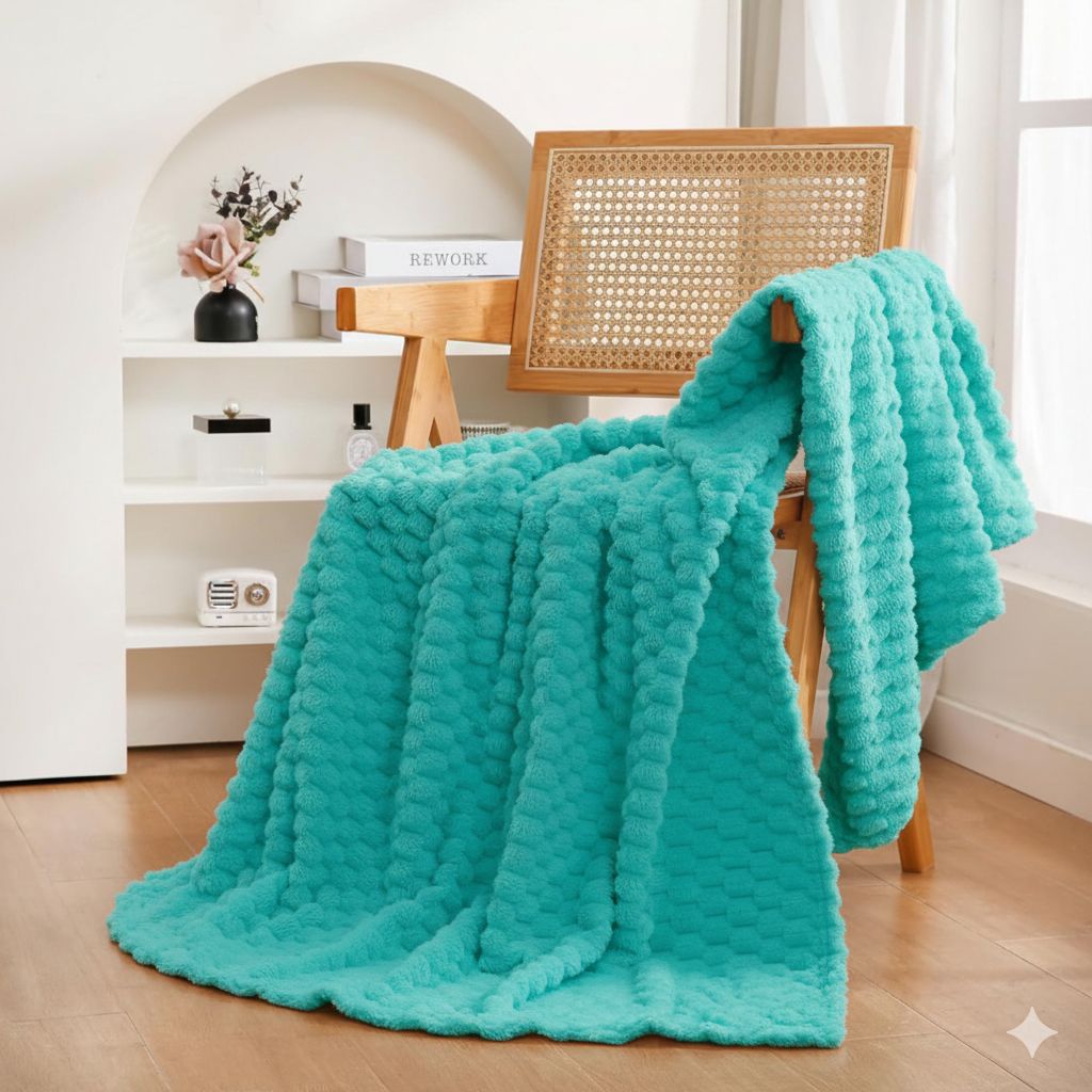 Cobijas piel de ángel Diseño Hexagonal