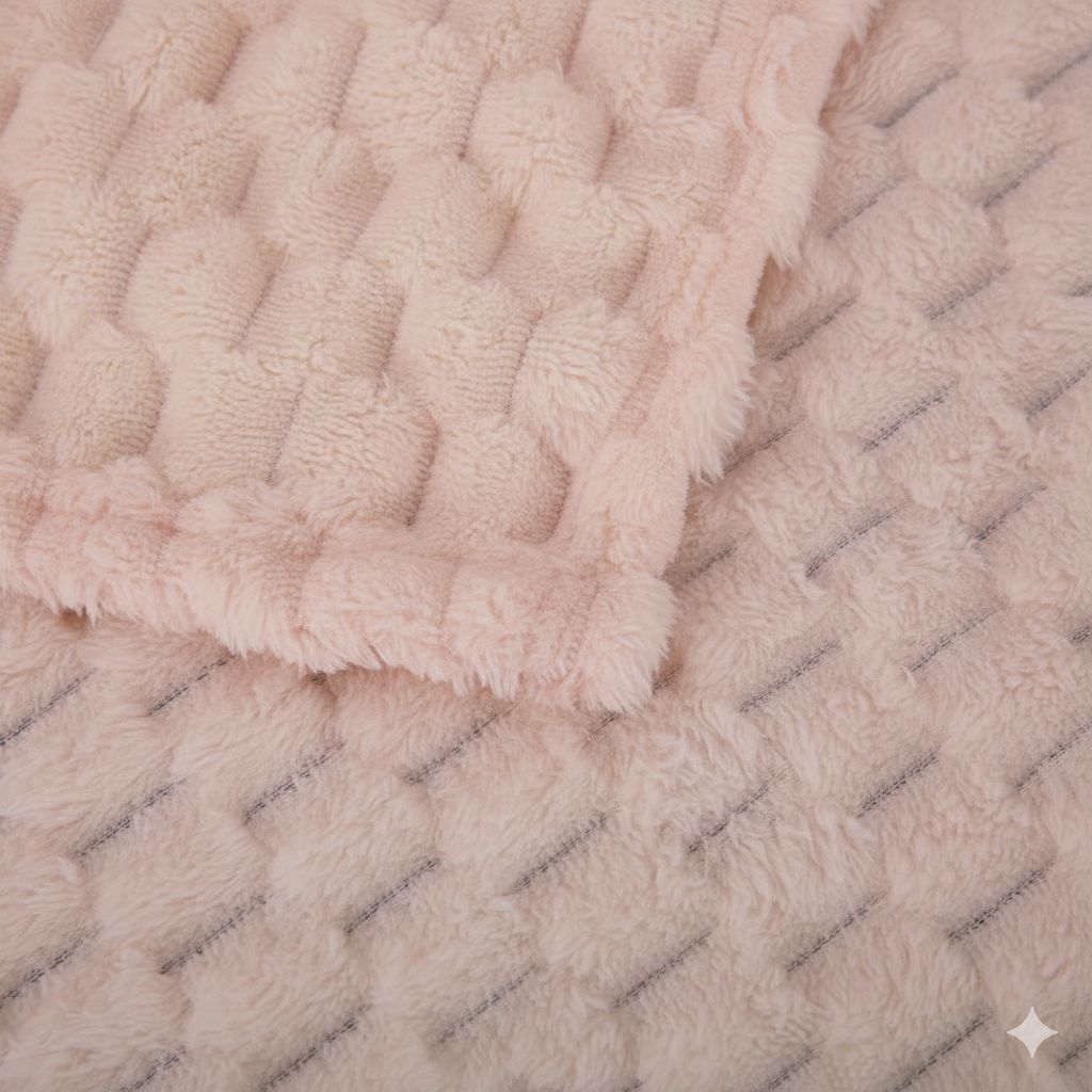 Cobijas piel de ángel Diseño Hexagonal